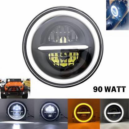 Autozap LED Headlight for Mahindra, Royal Enfield Classic, Classic 350, Classic 500, Thar, Jeep