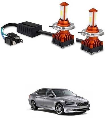 LOVMOTO H4 Led Front Headlights LED Fog Light Bulbs Plug and Play 280 Headlight Car, Motorbike LED for Skoda (12 V, 20 W)