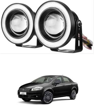LOVMOTO Car COB LED Projector Light Car with Angle Eye Projector X54 Headlight Car, Motorbike LED for Fiat (12 V, 20 W)