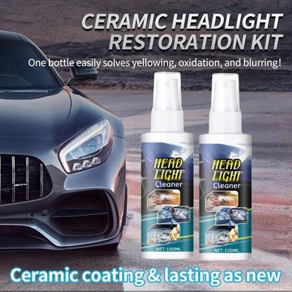 SCENTORA Headlight Lens Cleaner, Restorer, Shiner, for Vehicles Automobile Headlight Cleaning Kit