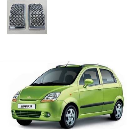 Suma Cart Side Indicator/Lamp Chrome Jaali Universal Fit for Chevrolet Spark(Set of 2) Headlight Frame Support