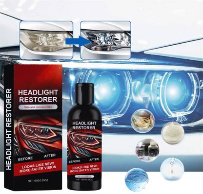 HeadlightFix Advanced Headlight Restoration Kit – Removes Haze, Yellowing & Restores Clarity Headlight Cleaning Kit