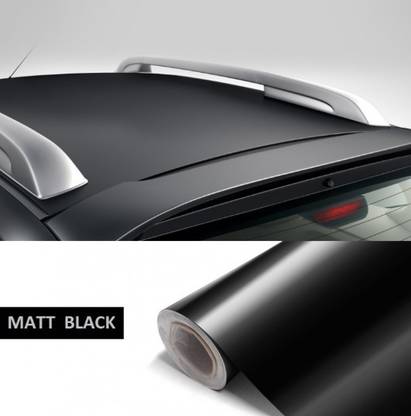 AMAZBIRD Vehicle Wrap Vinyl Roll Black Matte Car Wrap 24 X 40 Inch Headlight Vinyl Film