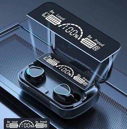 Yakshu M10 EarBuds Wireless Bluetooth Portable Powerbank Charging Case LED Display K48 Portable Headphone Amplifier