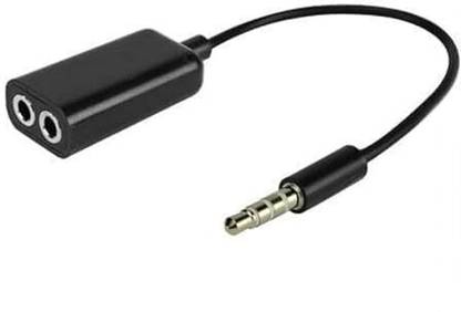 Raptas Two-Way Portable 3.5mm U Headphone Jack Splitter – Convenient Phone Converter Portable Headphone Amplifier