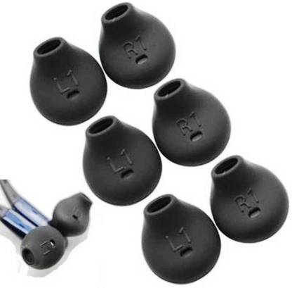 BUMTECH 6 Pcs ( 3 Pair) S6 Black Earbuds In The Ear Headphone Cushion In The Ear Headphone Cushion