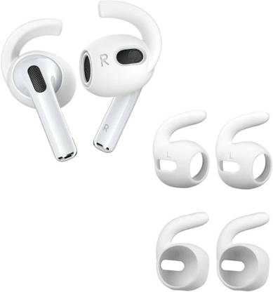 Crysendo Ear Hooks Compatible with Apple AirPods 3 | Silicone Anti-Drop Ear Covers In The Ear Headphone Cushion