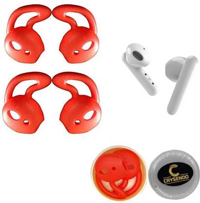 Crysendo Red Noise Earbuds Eartips Silicone (2 pairs) Over The Ear Headphone Cushion