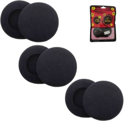 Crysendo Compatible with JABRA Evolve 30/20 UC/BIZ2400 Headset | 55mm Extra Thick Replacement Headphone Cushion Foam Sponge Ear Pads (55mm/5.5cm) (3 Pairs) 10MM Thick Over The Ear Headphone Cushion