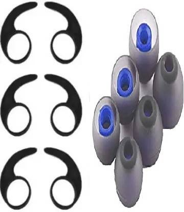Somapa 12Pcs Earbuds Cover For Rocker 255 Pro Eartips Black And Blue In The Ear Headphone Cushion