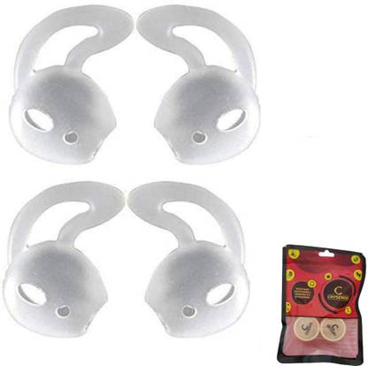Crysendo Compatible with AirPods 1/2 | Silicone Earbuds Eartips Earhooks Grip Case Cover In The Ear Headphone Cushion