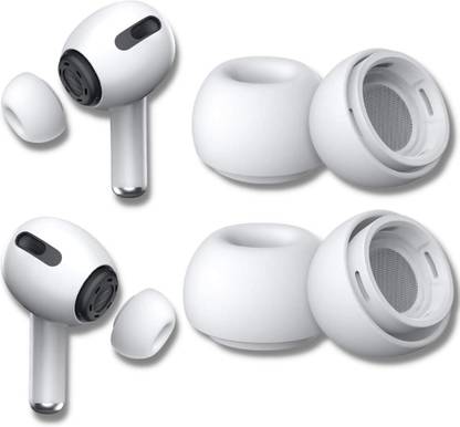 Crysendo Medium Silicone Ear Tips Buds Apple 4pcs In The Ear Headphone Cushion