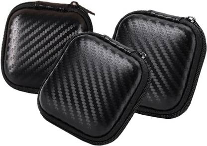 SwapME Leather Zipper Headphone Pouch For Universal