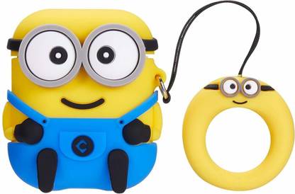 Electrossory Silicone Press and Release Headphone Case For Apple Airpods 1st Generation, Apple Airpods 2nd Generation
