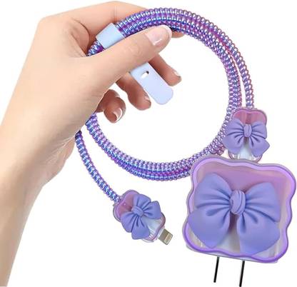 MOBISINGH Silicone Pull String Headphone Case For Compatible with Apple 20W Adapter