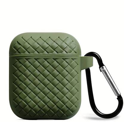 KHR Silicone Press and Release Headphone Pouch For Apple Airpods 1st Generation, Apple Airpods 2nd Generation