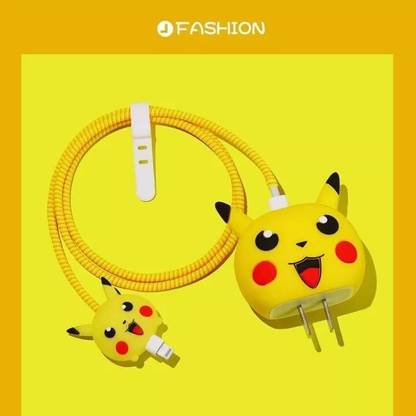 TECHWIND Silicone Press Stud Headphone Case For Compatible With Apple 18/20W Adapter