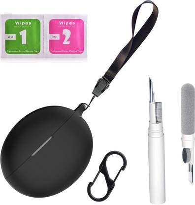 Leiox Silicone Press and Release Earbuds Case For OnePlus Nord Buds 3 / OnePlus Nord Buds 3 Pro Case With Cleaner Kit & Lanyard