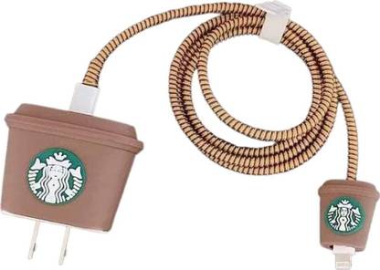 Jape Silicone Protective Case for Apple 20W & 18W iPhone Adapter Charger, Starbucks Cable Protector