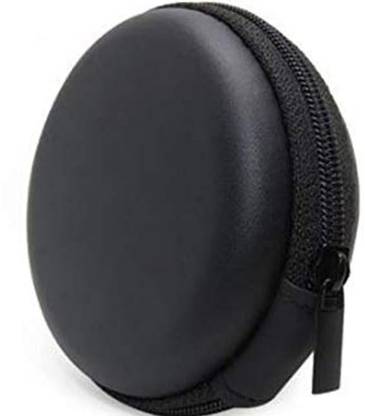 RIAMS Leather Zipper Headphone Pouch For Universal