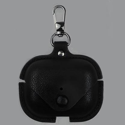 JPRO Leather Press Stud Headphone Case For Apple Airpods Pro 1st Generation