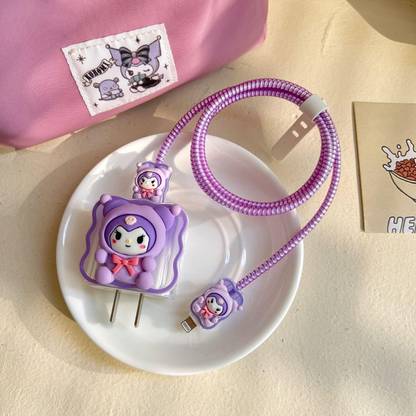 Micvir Silicone Latch Headphone Case For Compatible with Apple 20W Adapter