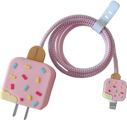 Jape APPLE iPHONE 18W/20W Charger/Adaptor/Dock Protection Cover with Cable Protector Cable Protector