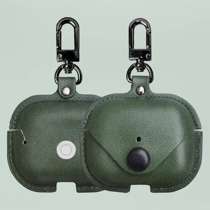 JPRO Leather Press Stud Headphone Case For Apple Airpods Pro 1st Generation