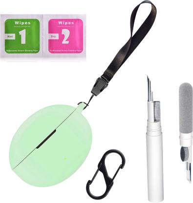 Leiox Silicone Press and Release Earbuds Case For OnePlus Nord Buds 3 / OnePlus Nord Buds 3 Pro Case With Cleaner Kit & Lanyard