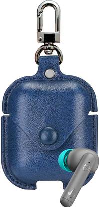 Tradzone Leather Press and Release Headphone Case For Boat Airdopes 148