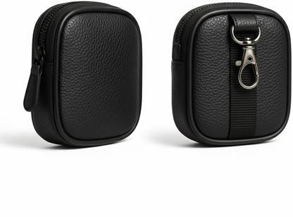 HICLE Leather Zipper Earbuds Case For Universal, EarBuds