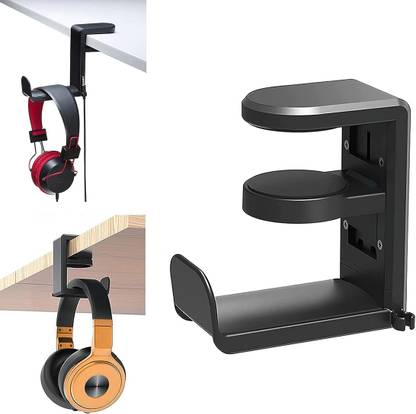 OIVO INDIA 360 Degree Rotation Headset Hanger Holder Gaming Hook Under Desk Mount Clamp Headphone Stand