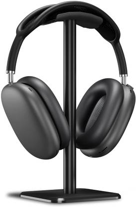 OIVO INDIA Black Headset Holder with Aluminum Supporting Bar Flexible Headrest Headphone Stand