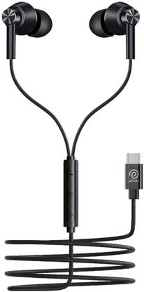 PTron Pride Joy Type C Earphones with HD mic, In-Line Controls & 1.2M Tangle Free Wired