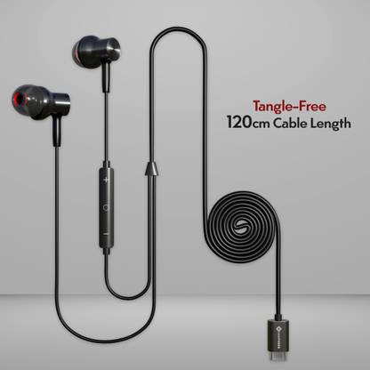 MAK POWER All-Supported Type-C Jack Earphones with Dynamic Audio, In-Line Mic Controls Wired