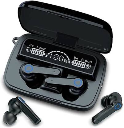 Mayank M19 Earbuds ASAP Charge Bluetooth Headset (Black, True Wireless) Bluetooth