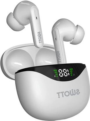 swott airLIT 006 Truly Wireless Earbuds | Digital display | Ergonomic Design 20hr Bluetooth