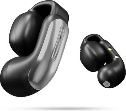 PTron Bassbuds Vortex w/ 50Hrs Playtime, Open-Earclips, Pristine Audio, AI-ENC Calls Bluetooth