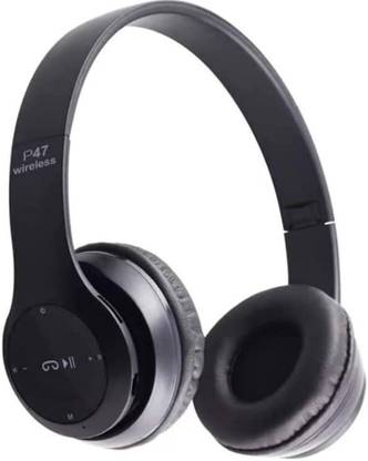 StonSell Foldable Wireless Sports Headphone with Mic and volume button Bluetooth & Wired Bluetooth & Wired