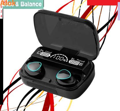 Nilesawar A817 M10 (Wireless Earbuds)1200mAh Battery True Wireless Earphones Bluetooth Bluetooth without Mic