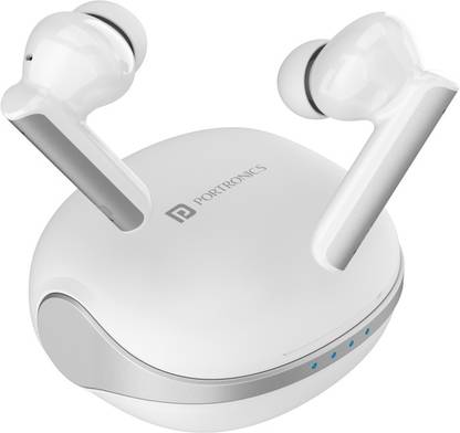 Portronics Harmonics Twins 27 ANC + ENC Noise Cancelling Smart TWS Earbuds Bluetooth