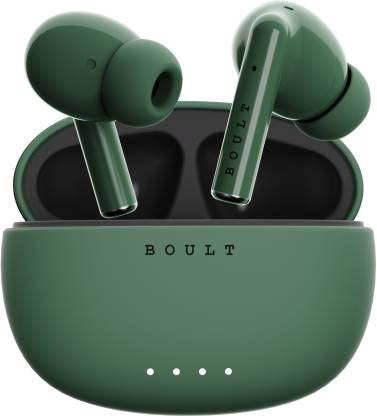 Boult Audio W20 with Zen ENC Mic, 32H Battery Life, Low Latency Gaming, Made in India, 5.3v Bluetooth Headset  (Pine Green, True Wireless)