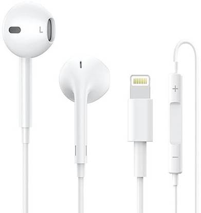 Vntex 2025 Lightning Earphone Connector Built-In Microphone & Support All iphone & IOS Wired