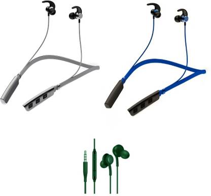 LEVELPLUS Buzz & Buzz With Akg Neckband Combo 45 Hours Playtime Bluetooth