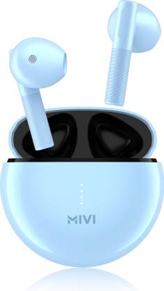 Mivi DuoPods K4 TWS,Rich Bass,50H Playtime,AI ENC,Low Latency,Type C,5.3 BT Earbuds Bluetooth