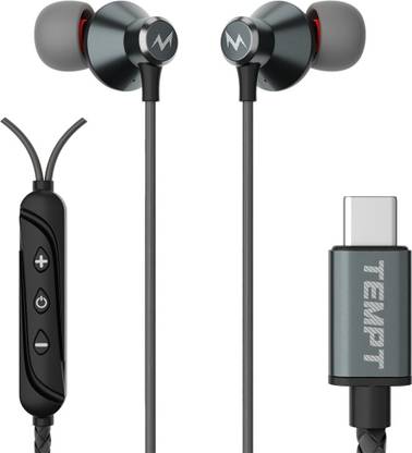 TEMPT Zen-C Super Bass Type C Earphone, 12mm Drivers, High Quality Copper Terminals Wired