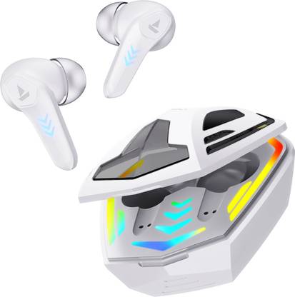 boAt Immortal 131 with Beast Mode, 40 Hours Playback and ENx Tech Bluetooth Headset  (White Sabre, True Wireless) at Rs. 899