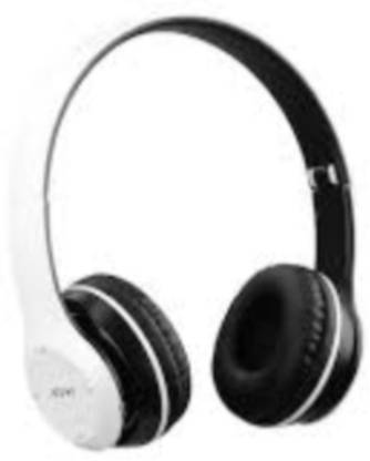 HUKF EK-WEAR Noise Cancelling with Massive Bass & Comfortable Design Headphone Bluetooth & Wired