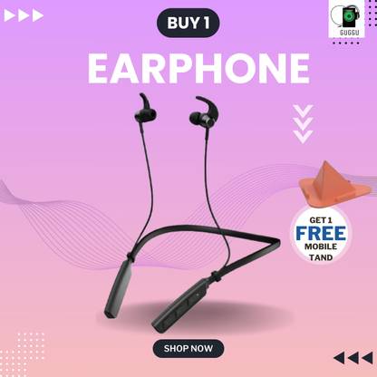Clairbell Neckband Bluetooth headet 235 With Mobile Stand 20 Hr Playback & ASAP Charge 405 Bluetooth
