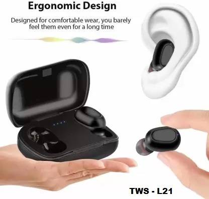 TANBAN l21 tws Bluetooth Earphone with Mic HEADPHONE Bluetooth Headset black Bluetooth